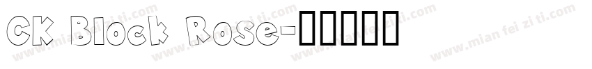 CK Block Rose字体转换